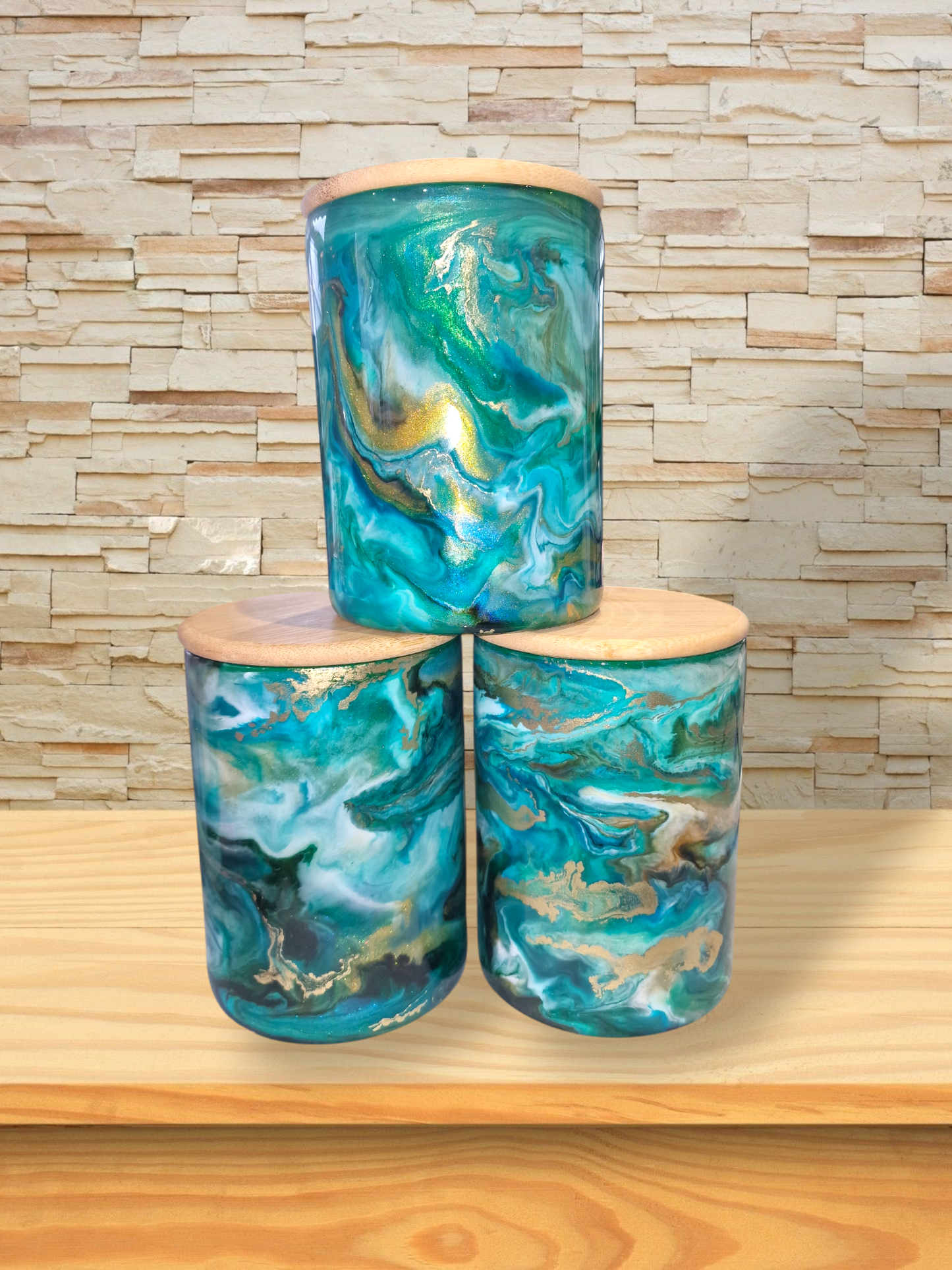 Custom Tea, Coffee, Sugar Canisters (Pictures is EXAMPLE ONLY)