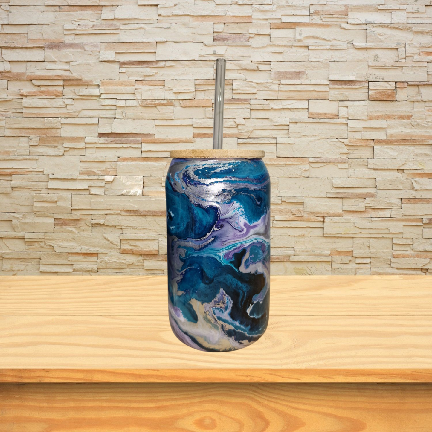 16oz Glass Can Tumbler - READY TO SHIP