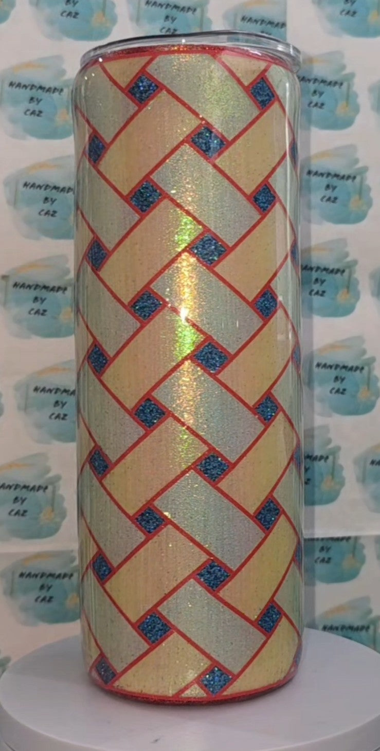 CUSTOM Glitter Template 20oz Tumbler