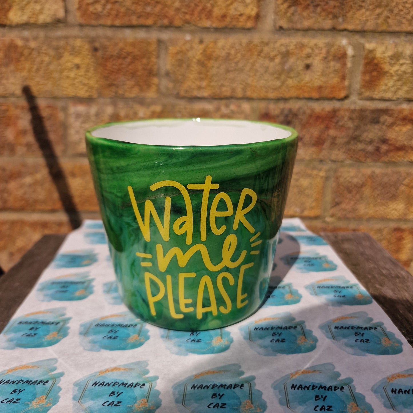 Water Me Please - Plant Pot - READY TO SHIP