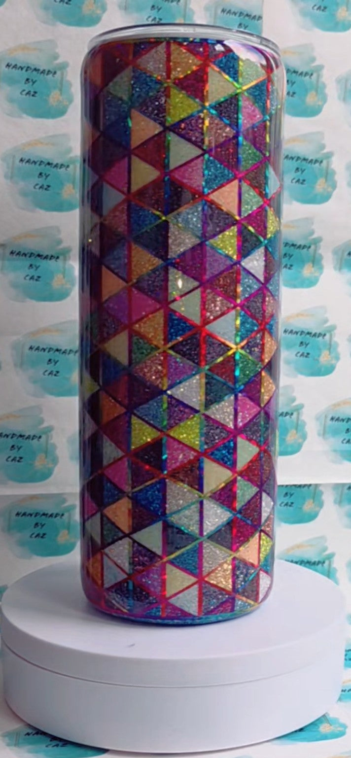 CUSTOM Glitter Template 20oz Tumbler