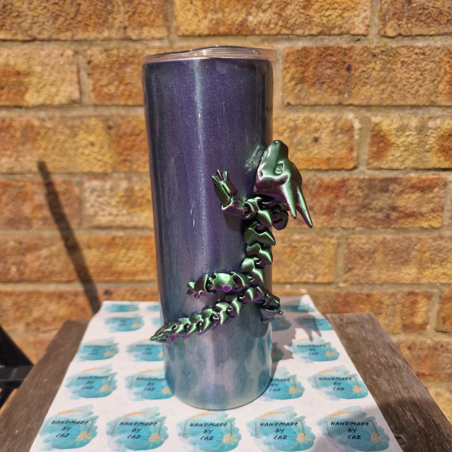 20oz Tumbler with 3D Dragon- READY TO SHIP