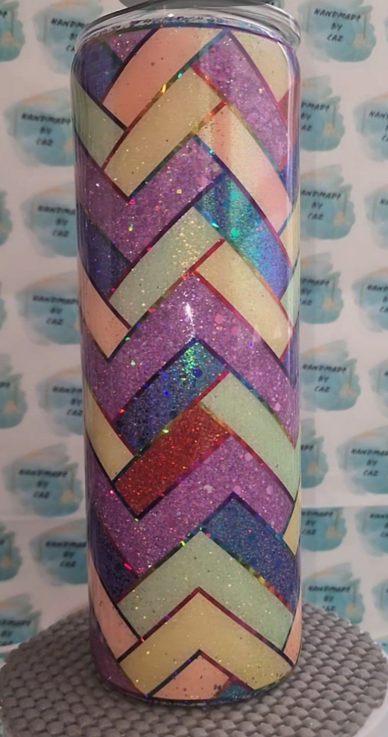 CUSTOM Glitter Template 20oz Tumbler