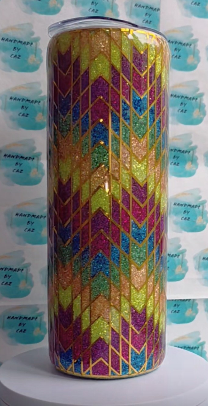 CUSTOM Glitter Template 20oz Tumbler