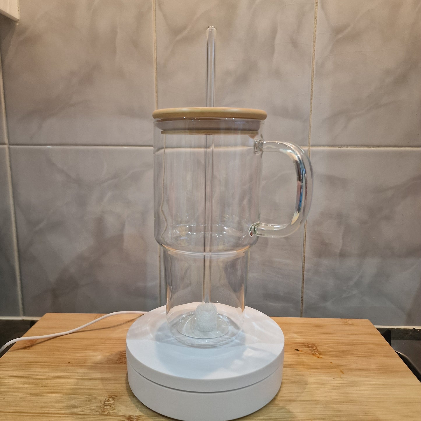 CUSTOM 30z Glass Tumbler (Pictured is available in ready to ship section)