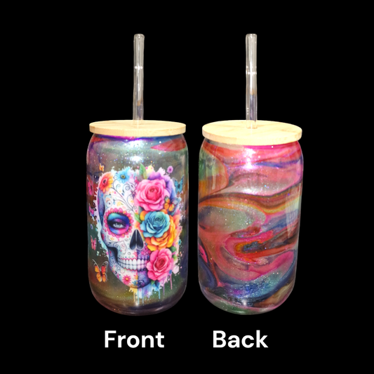 CUSTOM 16oz Glass Can Tumbler