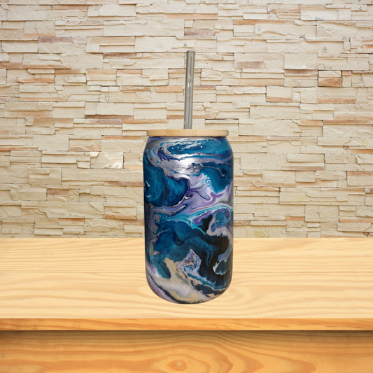 16oz Glass Can Tumbler - READY TO SHIP