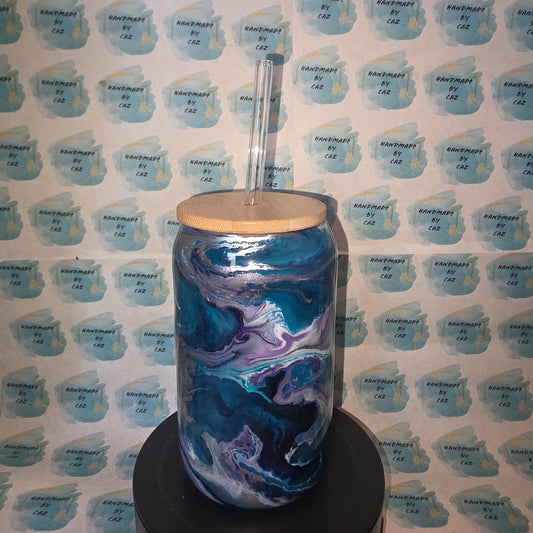 £1 WAFFLE Glass Can Tumbler (Ready to ship!)