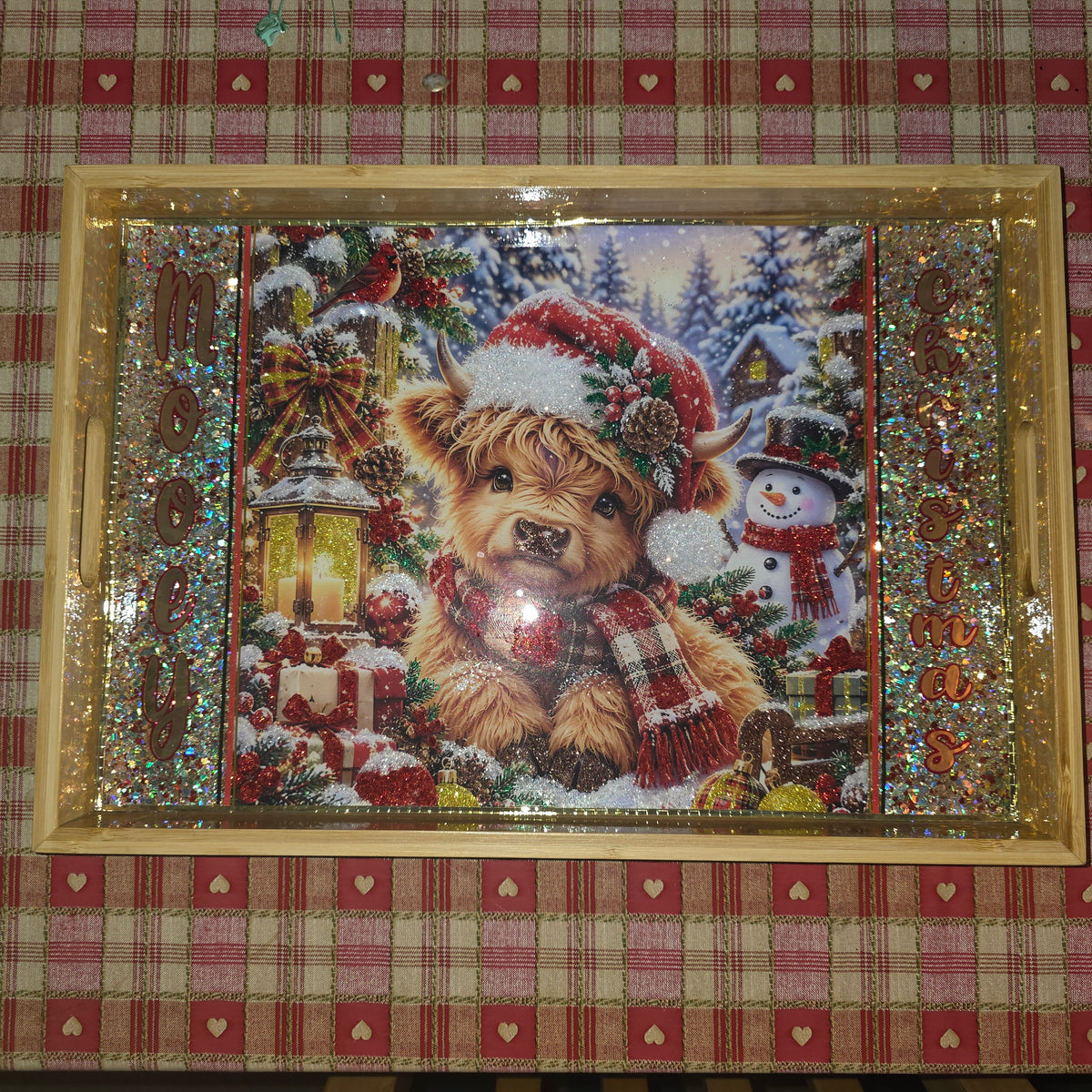CUSTOM Large Rectangle Tray (15"x10")(Picture is example only)