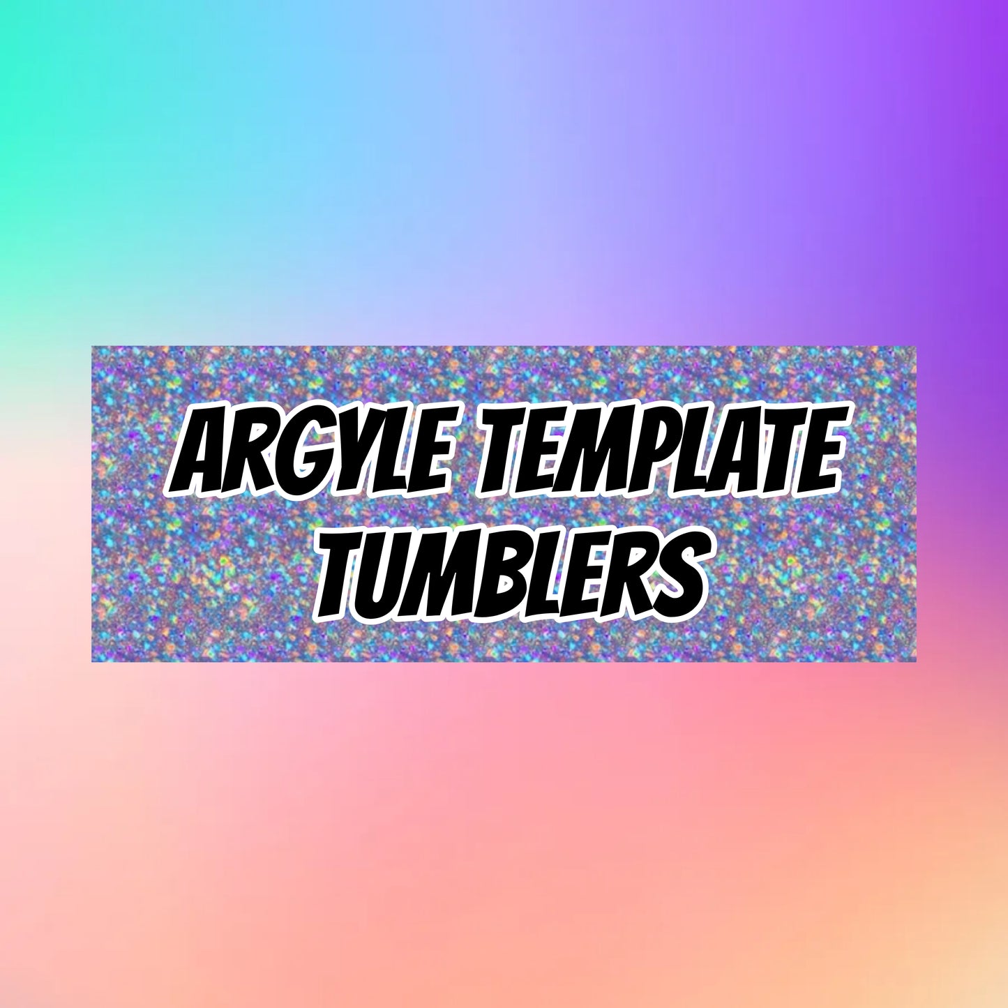 CUSTOM Argyle 20oz Tumbler