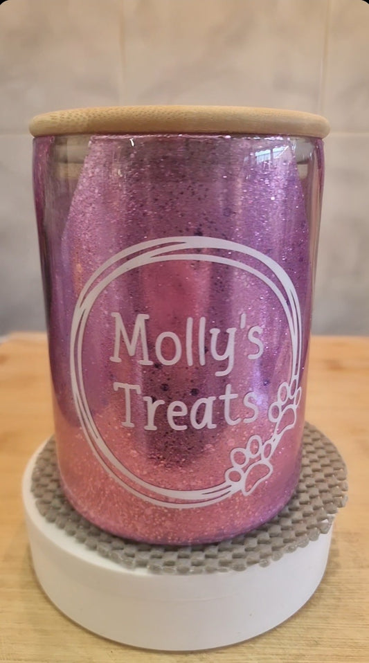 CUSTOM - Pet Treat Canisters (Pictures is EXAMPLE ONLY)