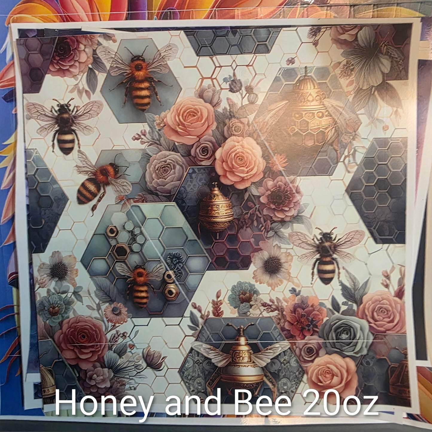 CUSTOM Honey & Bee 20oz Tumbler